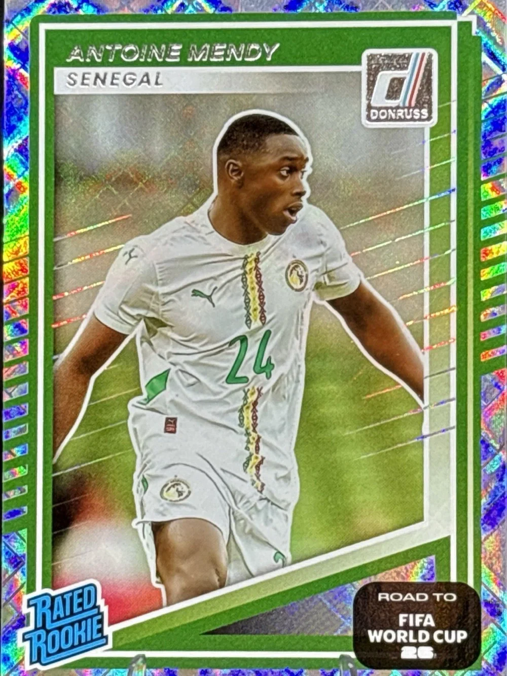 Panini Donruss Antoine Mendy Holographic Rookie Soccer Trading Card